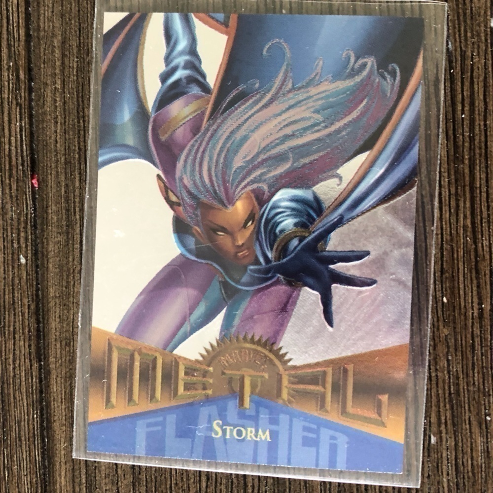 1995 Marvel Metal trading card: Storm #119